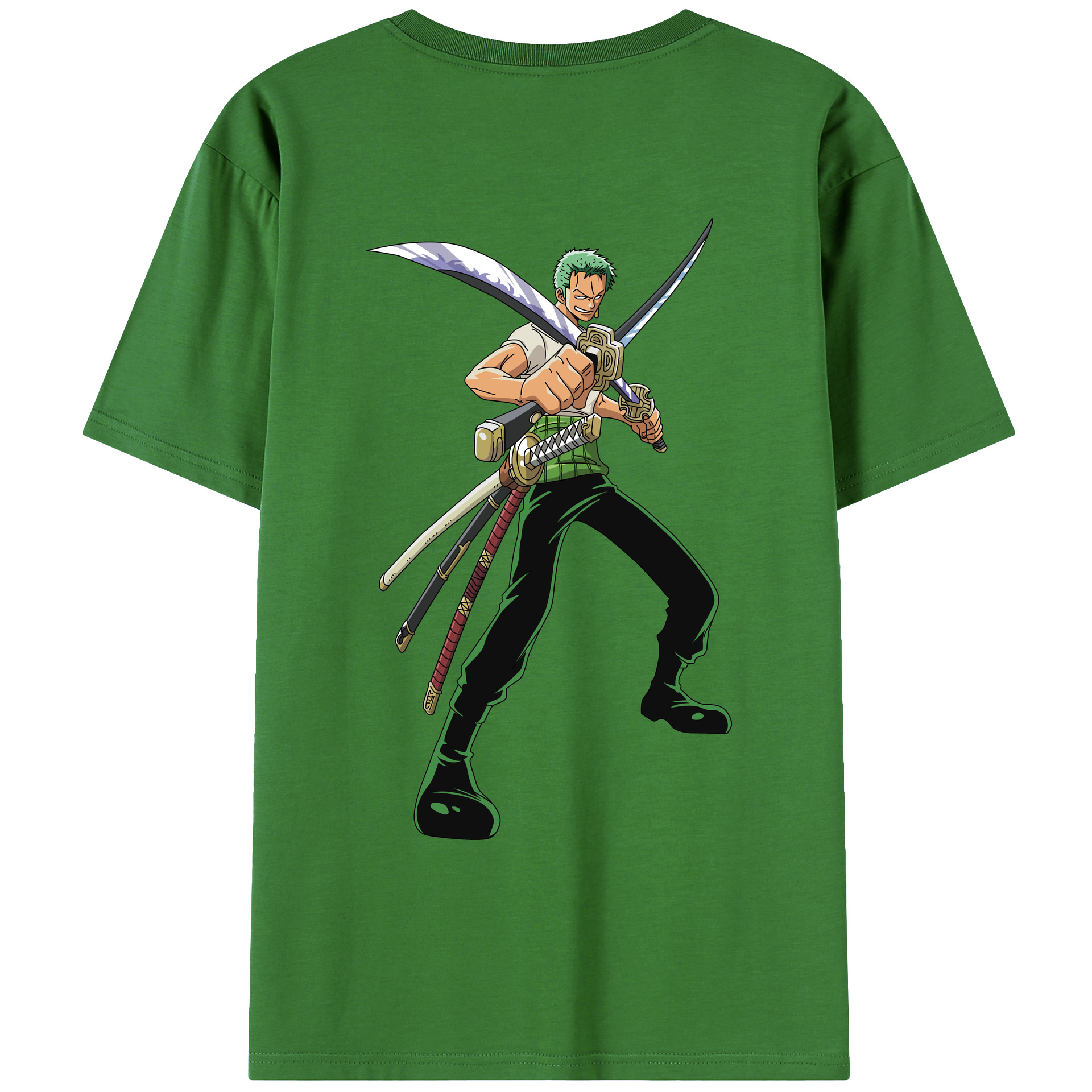 ワンピース ロロノア・ゾロ ONE PIECE Roronoa Zoro レディース半袖Tシャツ(バックプリント)